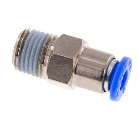 6mm & R1/4'' Regeling-In Vernikkeld Messing/PBT Terugslagklep Insteekkoppeling Buitendraad 0.2-10 bar