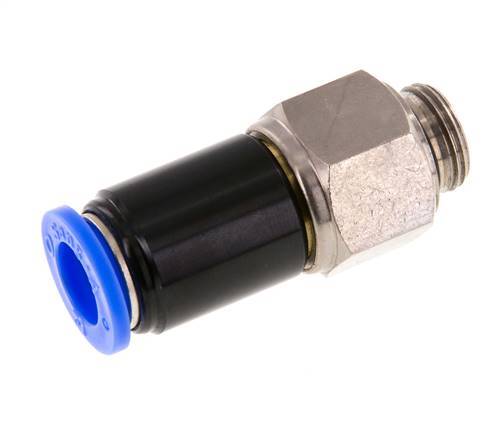 12mm & G3/8'' Swivel Joint Push-In-Male Threads Nickel-Plated Brass/PBT NBR Rotatable