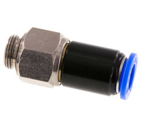 12mm & G3/8'' Draaidoorvoer Insteek Buitendraad Vernikkeld Messing/PBT NBR
