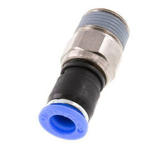 8mm & R3/8'' Draaidoorvoer Insteek Buitendraad Vernikkeld Messing/PBT NBR