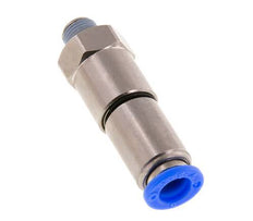 8mm & R1/8'' Hoge Snelheid Draaidoorvoer Insteek Buitendraad Vernikkeld Messing/PBT NBR