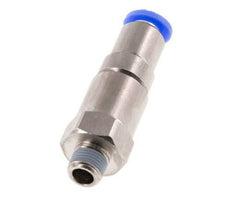 6mm & R1/8'' Hoge Snelheid Draaidoorvoer Insteek Buitendraad Vernikkeld Messing/PBT NBR