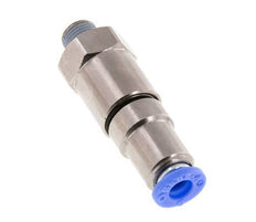 6mm & R1/8'' Hoge Snelheid Draaidoorvoer Insteek Buitendraad Vernikkeld Messing/PBT NBR