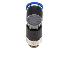 Flow Control Valve Meter-Out Elbow 8 mm - G1/8'' Brass/PA 66 Locknut