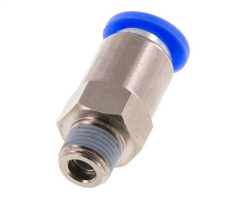 Push-In Check Valve 8mm & R1/8'' Male Brass/PBT 0.2-10bar (3-145psi) Hose-Thread