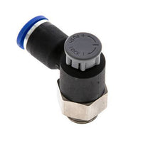 L-stuk Regelventiel 8 mm - G1/4'' Regeling-Uit Messing/Nylon Borgmoer