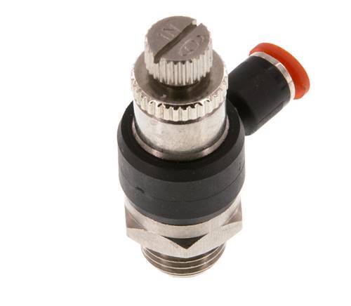L-stuk Regelventiel 4 mm - G1/4'' Regeling-in Messing/Nylon
