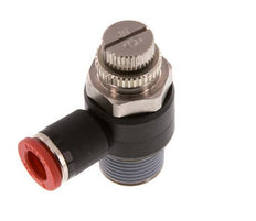 L-stuk Regelventiel 8 mm - R3/8'' Regeling-in Messing/Nylon