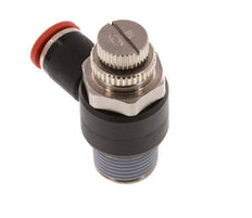 L-stuk Regelventiel 8 mm - R3/8'' Regeling-in Messing/Nylon