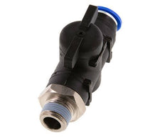 12 mm - R3/8'' Kunststof/Messing rechte 2-Weg Kogelkraan