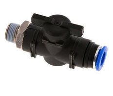12 mm - R3/8'' Kunststof/Messing rechte 2-Weg Kogelkraan