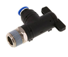 6 mm - R3/8'' Kunststof/Messing L-stuk 2-Weg Kogelkraan