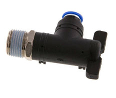 6 mm - R3/8'' Kunststof/Messing L-stuk 2-Weg Kogelkraan