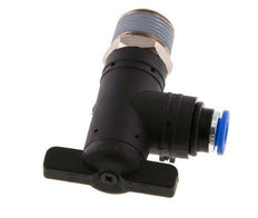 6 mm - R3/8'' Kunststof/Messing L-stuk 2-Weg Kogelkraan