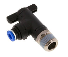 6 mm - R3/8'' Kunststof/Messing L-stuk 2-Weg Kogelkraan