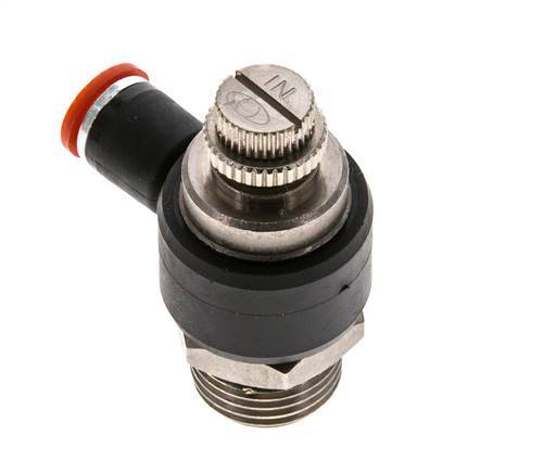 L-stuk Regelventiel 8 mm - G1/2'' Regeling-in Messing/Nylon