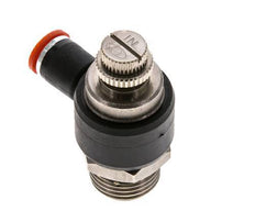 Flow Control Silencer Meter-In Elbow 8 mm - G1/2'' Brass/PA 66