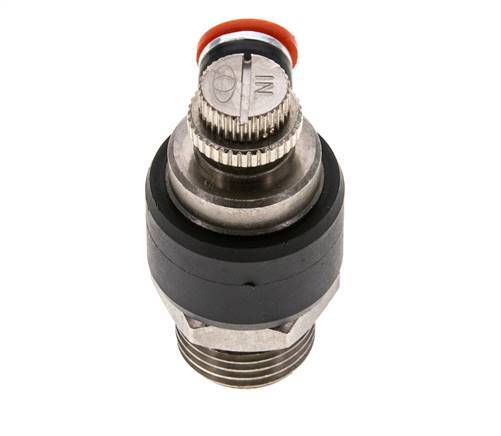 Flow Control Silencer Meter-In Elbow 8 mm - G1/2'' Brass/PA 66