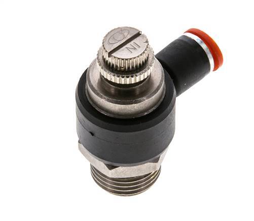 L-stuk Regelventiel 8 mm - G1/2'' Regeling-in Messing/Nylon