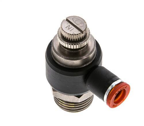 L-stuk Regelventiel 8 mm - G1/2'' Regeling-in Messing/Nylon