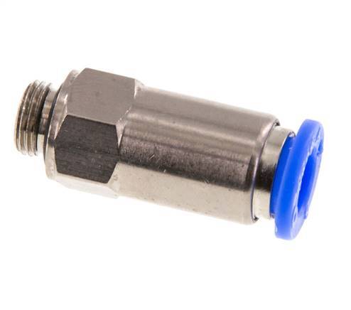 8mm & G1/8'' Regeling-In Vernikkeld Messing/PBT Terugslagklep Insteekkoppeling Buitendraad 0.2-10 bar
