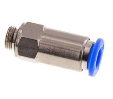 8mm & G1/8'' Regeling-In Vernikkeld Messing/PBT Terugslagklep Insteekkoppeling Buitendraad 0.2-10 bar