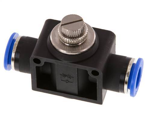 Flow Control Silencer Straight 12 mm Brass/PA 66