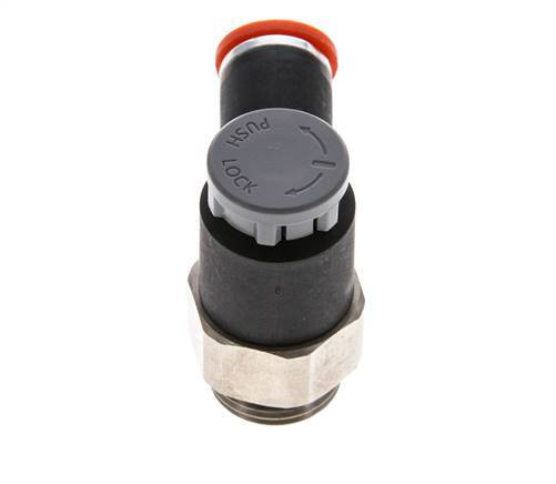 L-stuk Regelventiel 8 mm - G3/8'' Regeling-in Messing/Nylon Borgmoer