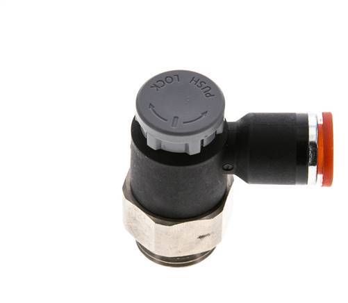 L-stuk Regelventiel 8 mm - G3/8'' Regeling-in Messing/Nylon Borgmoer