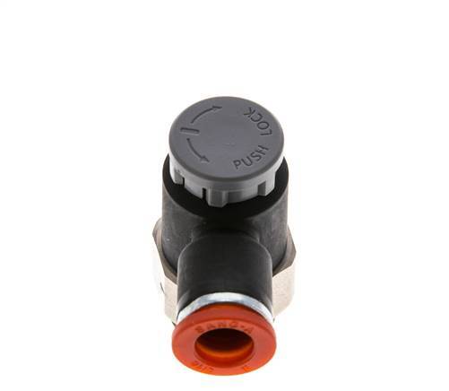 L-stuk Regelventiel 8 mm - G3/8'' Regeling-in Messing/Nylon Borgmoer