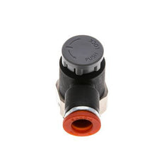 L-stuk Regelventiel 8 mm - G3/8'' Regeling-in Messing/Nylon Borgmoer