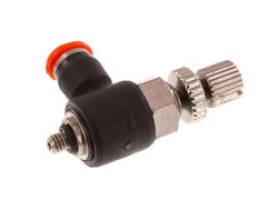 L-stuk Regelventiel 3 mm - M3 Regeling-in Messing/PBT