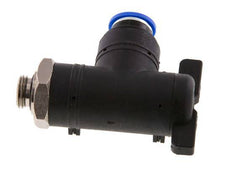 10 mm - G1/4'' Kunststof/Messing L-stuk 2-Weg Kogelkraan