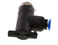 10 mm - G1/4'' Kunststof/Messing L-stuk 2-Weg Kogelkraan