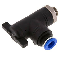 10 mm - G1/4'' Kunststof/Messing L-stuk 2-Weg Kogelkraan
