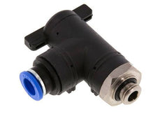 10 mm - G1/4'' Kunststof/Messing L-stuk 2-Weg Kogelkraan