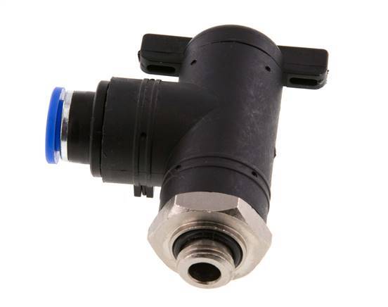 10 mm - G1/4'' Kunststof/Messing L-stuk 2-Weg Kogelkraan