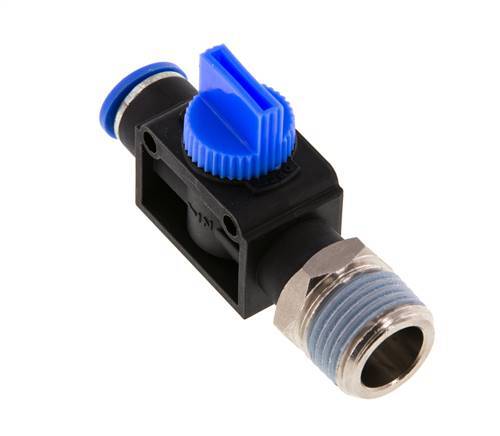 10 mm - R1/2'' Kunststof/Messing 3/2-Weg Handafsluiter Ontluchting aan Buiszijde