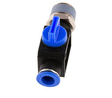 10 mm - R1/2'' Kunststof/Messing 3/2-Weg Handafsluiter Ontluchting aan Buiszijde