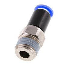 10mm & R1/2'' Draaidoorvoer Insteek Buitendraad Vernikkeld Messing/PBT NBR