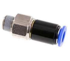 12mm & R3/8'' Draaidoorvoer Insteek Buitendraad Vernikkeld Messing/PBT NBR