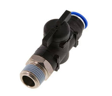 12 mm - R1/2'' Kunststof/Messing rechte 2-Weg Kogelkraan