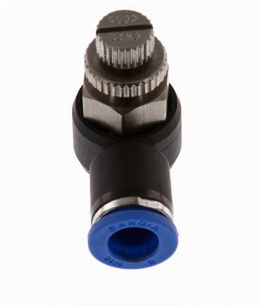 L-stuk Regelventiel 8 mm - R1/4'' Regeling-Uit Messing/Nylon