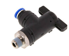 2-Way Elbow Ball Valve 6 mm - R1/8'' Plastic/Brass