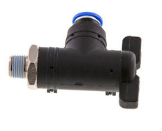 2-Way Elbow Ball Valve 6 mm - R1/8'' Plastic/Brass