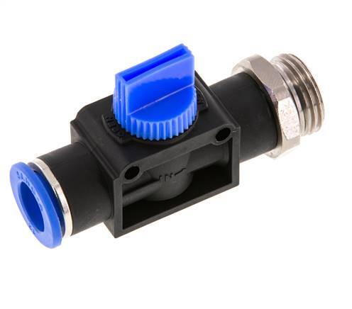 3/2-Way Shut-Off Hand Valve 10 mm - R1/2'' Plastic/Brass Thread-side venting