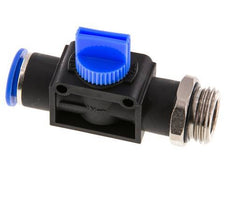 3/2-Way Shut-Off Hand Valve 10 mm - R1/2'' Plastic/Brass Thread-side venting