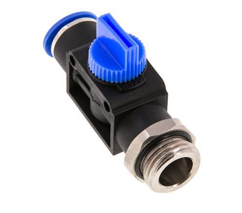3/2-Way Shut-Off Hand Valve 10 mm - R1/2'' Plastic/Brass Thread-side venting