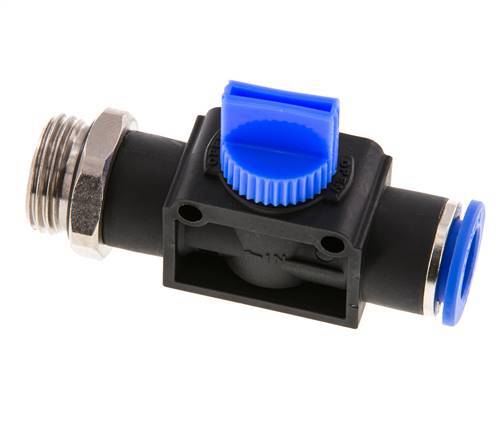 10 mm - R1/2'' Kunststof/Messing 3/2-Weg Handafsluiter Ontluchting aan Draadzijde