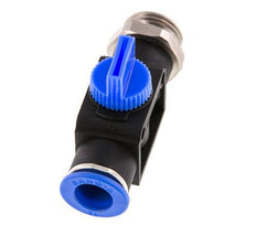10 mm - R1/2'' Kunststof/Messing 3/2-Weg Handafsluiter Ontluchting aan Draadzijde